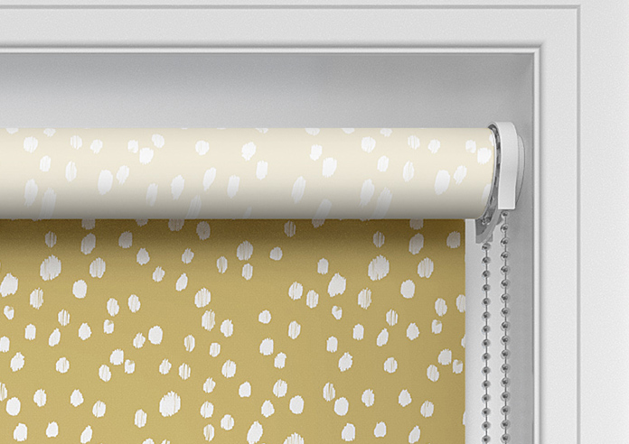 Dots and Spots, Canary Yellow - Twist&Fit Roller Blind - Image 11